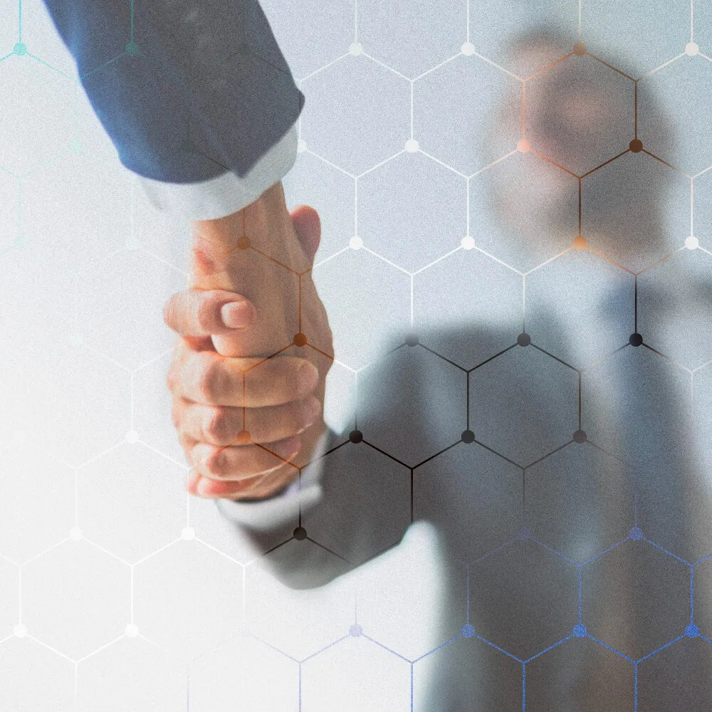 Business men shaking hands